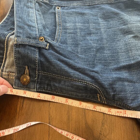 Express Jeans Women’s Sz 10Short ID 025039 Dark Wash Bootcut Y2K Campus Street - Picture 7 of 8